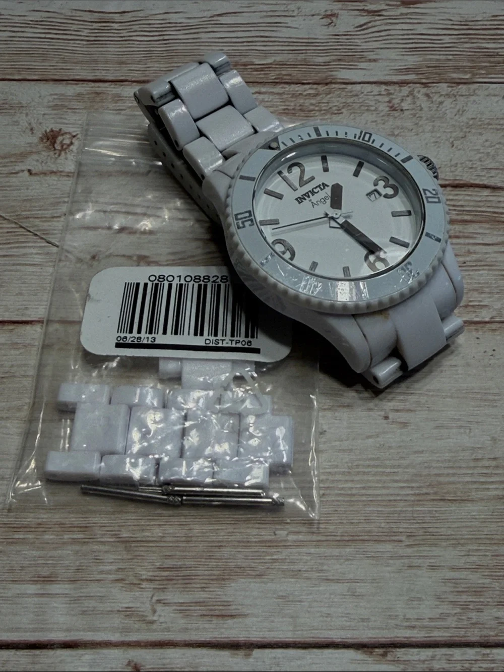 Invicta White Women's Sport Watch with Ceramic-Look Bracelet